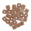 26pcs Letter Alphabet Wooden Loose Beads For Bracelet Jewelry DIY Finding