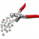 9.5mm Prong Metal Ring Snap Studs Fastener Hand Pressing Pliers Button To CMK