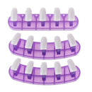 3 in 1 Nail Holder Practice Training Display Stand w/15pcs Nail Tip (Purple