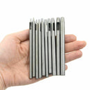 10pcs HOLLOW PUNCH SET CUTS HOLES IN LEATHER PLASTIC RUBBER GASKET VINYL PAPER