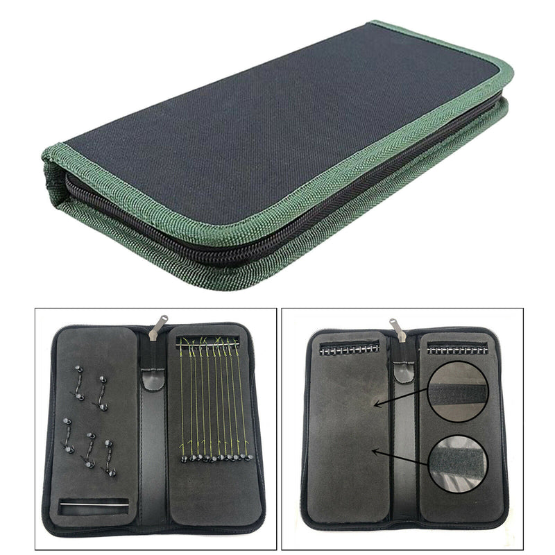 Stiff Rig Wallet Storage Box Handbag 20 Pins For Hair Rigs Carp Fishing