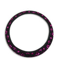 Universal Shiny Purple Snowflake Auto Car Steering Wheel Cover Non-slip Elas- OZ