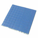 Blue 100mmx100mmx0.5mm GPU CPU Heatsink Cooling Thermal Conductive Silicone Pads