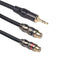 3.5mm Male to 2RCA Female Headphone Splitter Audio Cable Adapter Converter Cord