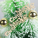10Pcs Wooden Letters Merry Christmas DIY Crafts Embellishment Home Xmas Decor
