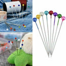 100X Dress Wedding Crafts Round Head Straight Sewing Needle Pin Corsage SH Q4K3
