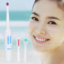 Waterproof Portable Electric Toothbrush AA Battery Brush with 2 Brush Heads