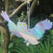 Bird Repellent Reflective Scare Discs Set of 8 Pieces, Hanging Owl Decor
