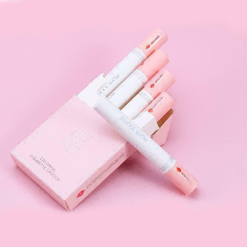 4pcs/Set Make up Lipstick Set Matte Velvet long-lasting Pipe Creative Lipst T1N0