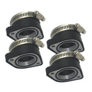 4x Rubber Manifold Mounting Flange Adapter for Mikuni VM24 26 Keihin PE Carb