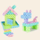Plastic Geometric Building Blocks Retro Number Blocks Child Education Toys