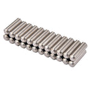24pcs Alnico 5 Guitar Pickup Magnet Rod Pole Slug + 3pcs Red Pickup Rings