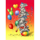 5D DIY Full Drill Diamond Painting Elephant Cross Stitch Embroidery Mosaic
