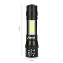 Skywolfeye Portable 4 Modes COB LED Zoom Focus Torch Light Lamp Lantern