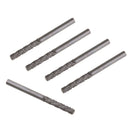 5 Pieces Tungsten Carbide Rotary Point Burrs Die Grander Double-groove