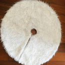 Christmas Tree Skirt ,1pc White Carpet Christmas Tree Skirt Base Floor Mat
