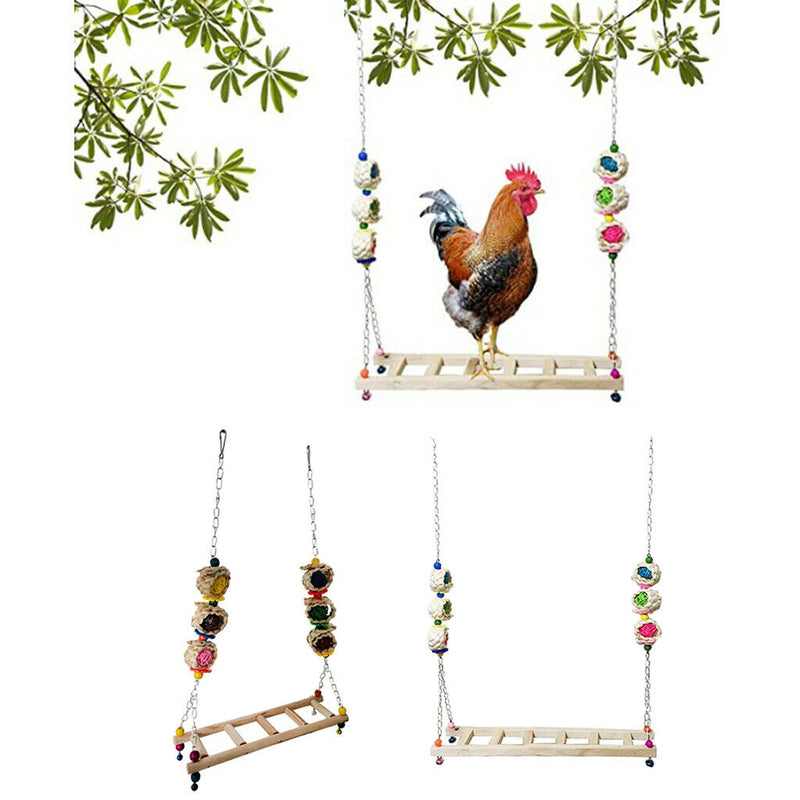 Chicken Ladder Perch Stand Chicken Hens Large Birds Finches Budgie Ladder-A