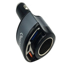 Quelima Qc30 Type-C Dual Usb Car Charger Cigarette Lighter 5V 3.1A Mobile T