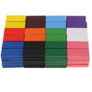 120-piece 12-color Natural Wooden Domino Blocks Set, Racing Tile Game, Building