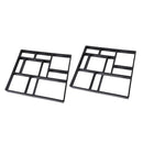 2pcs Path Maker Mould Paving DIY Lawn Concrete Paving Garden Path Molds