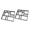 2pcs Path Maker Mould Paving DIY Lawn Concrete Paving Garden Path Molds