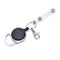 60cm Retractable Keyring Metal Wire Keychain Clip Pull Anti Lost ID Card Hol Kw