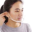 30pcs Transparent Anti-fog Mouth Shield Visor Spit Protection for Hotel Kitchen
