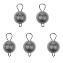 5 Pieces Fishing Sinker Jig Head Lead Fishing Weights Practical 7g