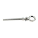 2Pcs M8 80mm Threaded Lifting Eye Bolt Ring Tie Down Stainless Steel