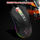 DM6809 Lightweight Computer Laptop 3200dpi Mice Wired RGB Office Gaming Mouse