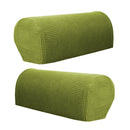 Spandex Stretch Armrest Covers Set of 2 Couch Armchair Arm Protector Green
