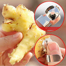 2pcs Practical Stainless Steel Kitchen Gadget Garlic Ginger Cutter Peeler To BX