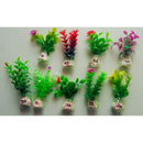 10PCS Aquarium Decorative Plastic Aquatic Plastic Aquarium Color Mixing Ran
