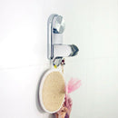 Universal Adjustable Shower Head Stand Strong Suction Cup with Two Hooks Ba
