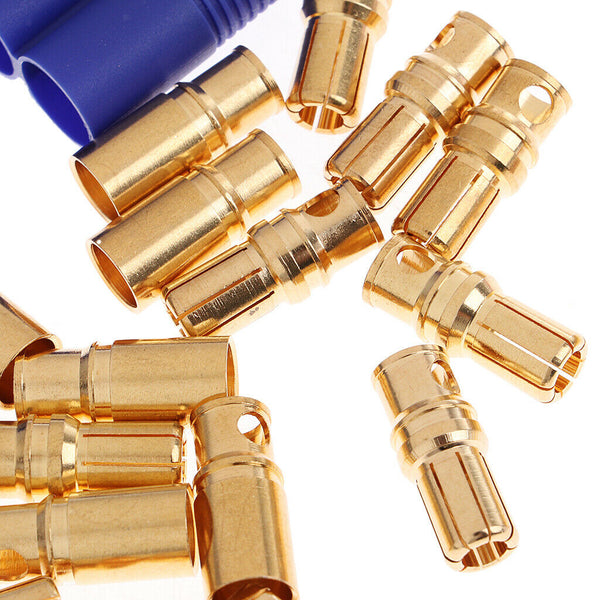 5 Pairs RC Drone Models Lipo Battery Charger Male Female EC8 Connector Plugs