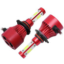 2x 4-Side 9005 HB3 High Low Beam LED Headlight Bulbs Conversion 2400W 360000%!