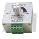 Aluminium Knob LED Dimmer Controller 12-24V 8A for Single Color LED Strip Light
