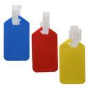 Address Information Hard Plastic Bags Backpack Luggage Tag 3 Pcs Red Yellow