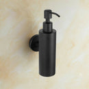 Liquid Hand Soap Dispenser Stainless Steel Wall Mounted Black Simple Bathro B2Y3