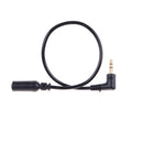 Audio stereo 3.5mm 3pole  male to female 90degree right angled extension cable F