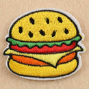 Set of 10Pcs Embroidery Pizza Chips Sew Iron on Patch Badge Bag Applique T4D5