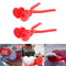 2x Heart Shape Snow Ball Maker Kids Children Outdoor Snowball Sand Mold Toys
