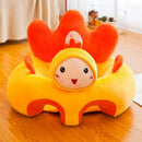 Creative Cartoon Baby Sofa Cover Learn to Sit Seat Feeding Chair Case (A) A