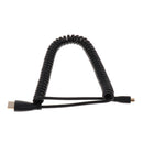 HDMI to Micro HDMI Cable Lead Cord 1080p Spring Coiled Extension Cable Black