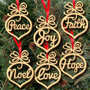 6PCS Christmas Tree Wooden Hanging Ornaments Decoration Hot Xmas Gift 2019 New