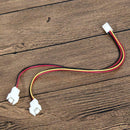 5Pcs 12V 3 Pin Female to 2/3 Pin Male PC Fan Power Splitter Extension Cable