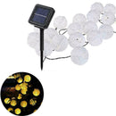 30LED Solar Powered Fairy String Lantern Lights Garden Hanging Christmas Ho U0Z1