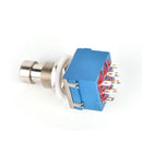 1pc 9-pin 3PDT Guitar Effects Pedal Box Stomp Foot Metal Switch True Bypass 3C