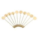 10 Pieces Lapel Stick Pin Tie Hat Scarf Brooch DIY Tray Pad 7.5cm Copper