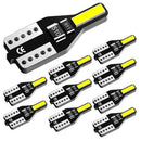 10x T10 Wedge 7020SMD Parker Number Plate LED Bulbs W5W 194 168 WHITE CANBUS